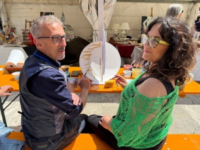 CeramicAscoli, il saper fare CNA brilla in Piazza del Popolo