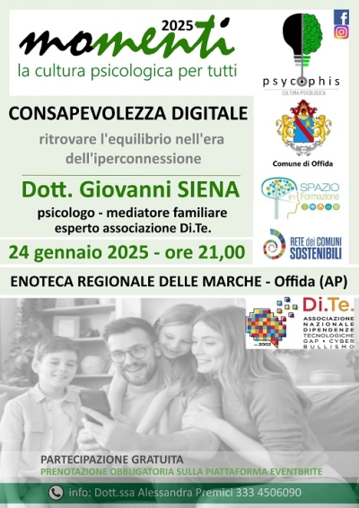 Offida, consapevolezza digitale: ritrovare l’equilibrio nell’era dell’iperconnessione