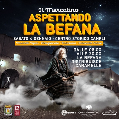 Il 4 gennaio a Campli torna il tradizionale Mercatino Artigianale