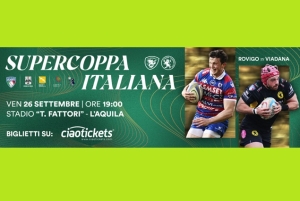 SUPERCOPPA ITALIANA 2025: VENERD&Igrave; IN DIRETTA DAL FATTORI SU THE RUGBY CHANNEL