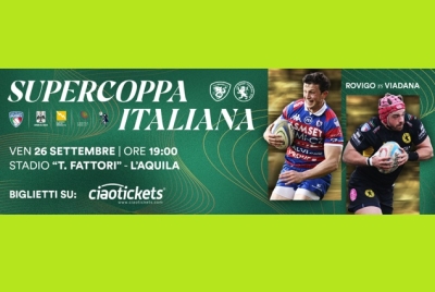 SUPERCOPPA ITALIANA 2025: VENERDÌ IN DIRETTA DAL FATTORI SU THE RUGBY CHANNEL