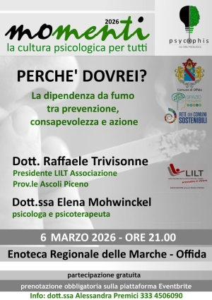Offida - &ldquo;Perch&eacute; dovrei?&rdquo; - Una serata di consapevolezza sul tema del fumo