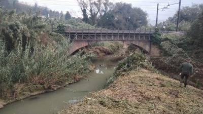 INIZIATI I LAVORI DI PULITURA DEL TORRENTE ASPIO. SARANNO PREPARATORI A QUELLI DI TIPO STRUTTURALE