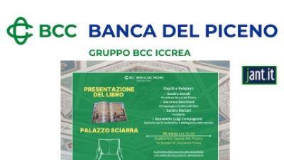 La BCC Banca del Piceno Credito Cooperativo ha presentato il libro PALAZZO SCIARRA