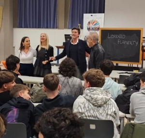 LORENZO FLAHERTY OSPITE DEL LICEO ROSETTI PER IL PICENO CINEMA FESTIVAL
