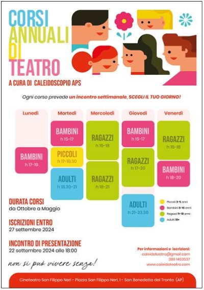 Corsi di teatro con Caleidoscopio