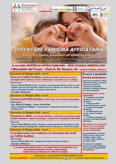 Diventare famiglia affidataria: al via un percorso formativo gratuito sull’affido familiare