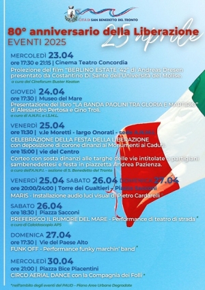 25 aprile, la Citt&agrave; celebra l&rsquo;80&deg; anniversario della Liberazione