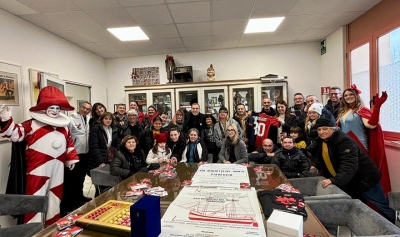 Una folta delegazione proveniente dalla città di Viareggio in visita per le celebrazioni per il Patrono San Benedetto Martire
