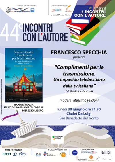 Francesco Specchia racconta la tv italiana tra ironia e denuncia in un libro acuto e pungente