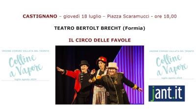 Anche a Castignano il teatro per ragazzi con  IL CIRCO DELLE FAVOLE