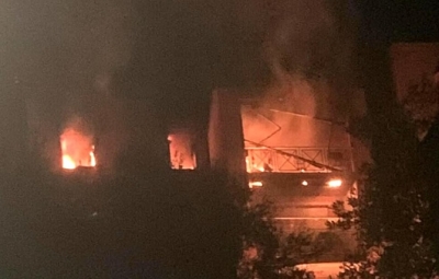 Incendio in una casa terremotata, indagano i Carabinieri