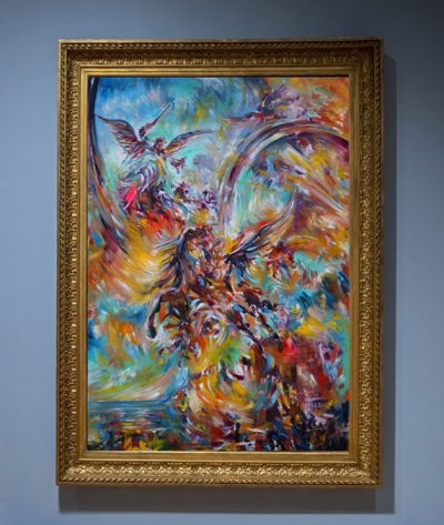 Mario Vespasiani rende omaggio alla Patrona dell’Aeronautica con un’opera di straordinaria intensità