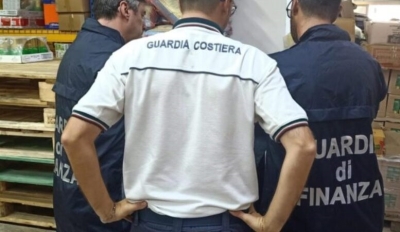 Operazione congiunta Finanza-Guardia Costiera, sequestrati 200 chilogrammi di prodotto ittico