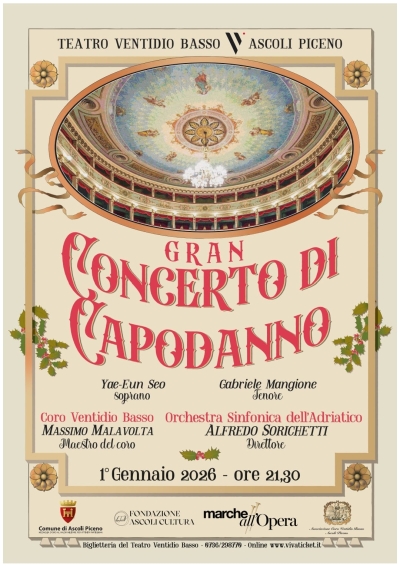 Il 1 gennaio al Teatro Ventidio Basso va in scena il Gran Concerto di Capodanno