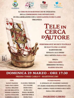 &ldquo;Tele in cerca d&rsquo;autore&rdquo; a Martinsicuro: arte, teatro e identit&agrave; femminile in scena