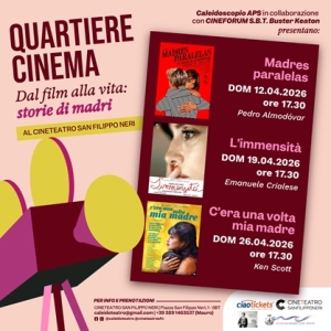 Caleidoscopio e Cineforum Buster Keaton di nuovo insieme per la rassegna &ldquo;QUARTIERE CINEMA&rdquo;