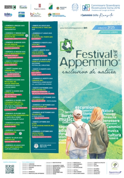 PRESENTATO IL FESTIVAL DELL’APPENNINO 2025, 27 APPUNTAMENTI PER SEI MESI DI EVENTI