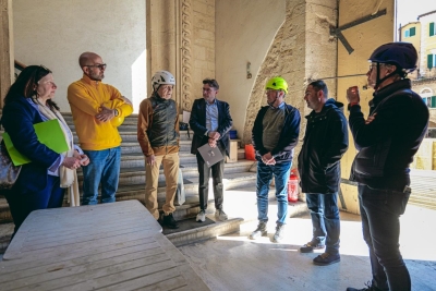 Ascoli Piceno - Cantieri in città, il Palazzo dei Capitani è già allo step successivo