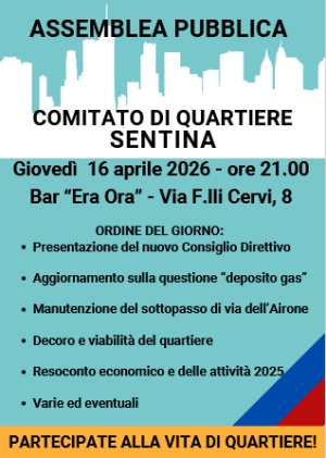 Assemblea pubblica del Comitato di quartiere Sentina