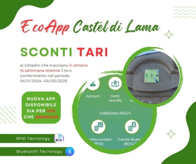 Comunicato stampa di Castel di Lama su aggiornamento EcoApp