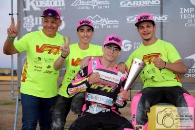 ITALIANO FLAT-TRACK A TERENZANO, BOSSETTI (VFR RACING) DUE VOLTE SECONDO