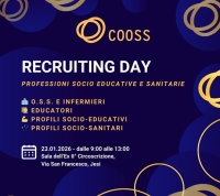 COOSS organizza il Recruiting Day: occasioni da non perdere per chi vuole lavorare nel sociale e nella sanit&agrave;