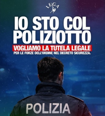Io sto col poliziotto, sabato 7 e domenica 8 febbraio nelle Marche la raccolta firme della Lega a sostegno delle forze dell’ordine