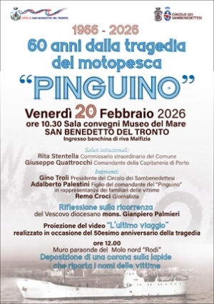 Sessant&rsquo;anni fa la tragedia del motopesca &ldquo;Pinguino&rdquo;