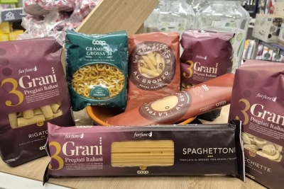 Al supermercato ad Ascoli spaghetti più venduti delle penne