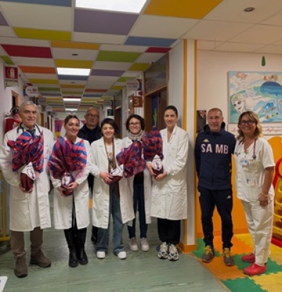 PASQUA ROSSOBLU’ CON PEDIATRIA, CENTRO PRIMAVERA E CASA FAMIGLIA SANTA GEMMA