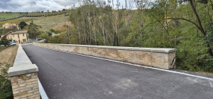Offida - Riaperto il ponte sul Lava