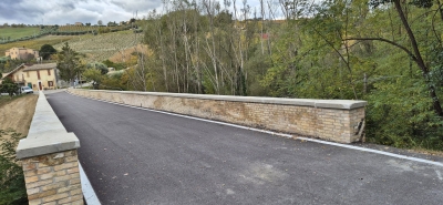 Offida - Riaperto il ponte sul Lava