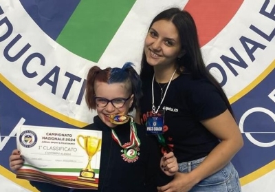 Alessia Canterini campionessa italiana di Tessuti Aerei nella categoria Under 10