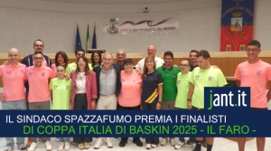 Il Faro Basket premiato dal sindaco di San Benedetto del Tronto Antonio Spazzafumo
