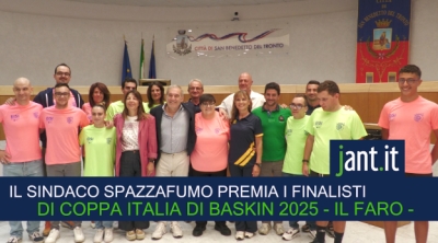 Il Faro Basket premiato dal sindaco di San Benedetto del Tronto Antonio Spazzafumo