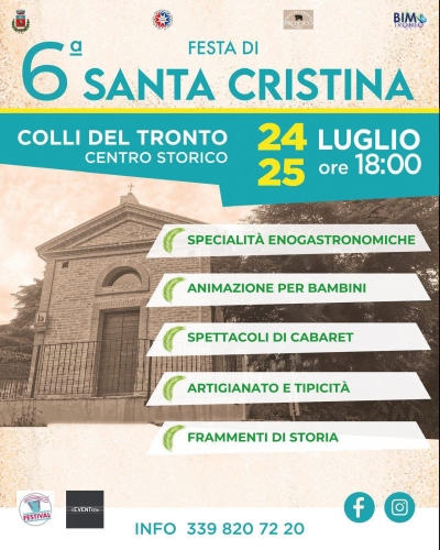 Colli del Tronto celebra la sesta edizione della Festa di Santa Cristina