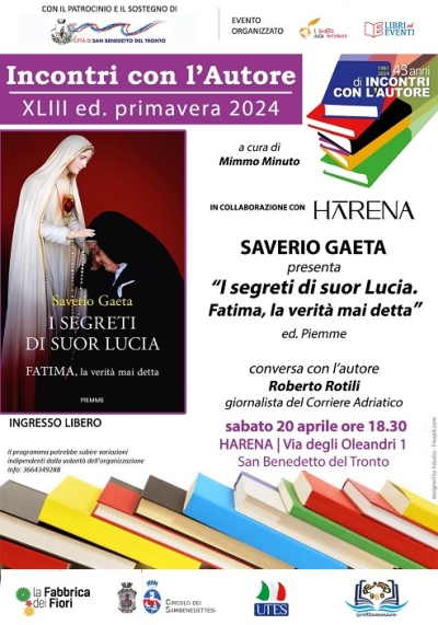 Saverio Gaeta presenta a San Benedetto il libro 