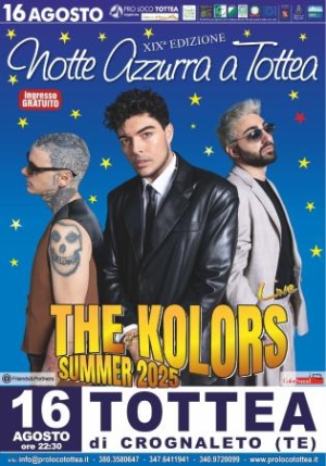 "The Kolors Summer Tour" fa tappa a Tottea di Crognaleto: concerto gratuito il 16 agosto