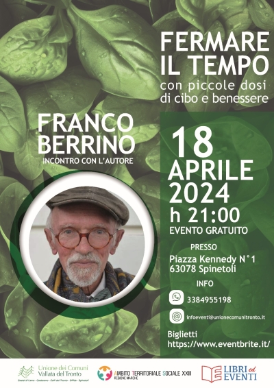 Spinetoli, incontro con Franco Berrino