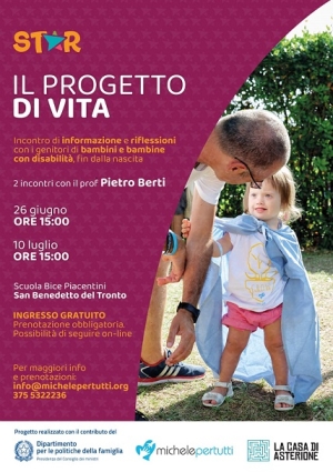 &ldquo;Il progetto di vita&rdquo;: con il prof. Pietro Berti due appuntamenti di informazione e riflessione sulla disabilit&agrave;