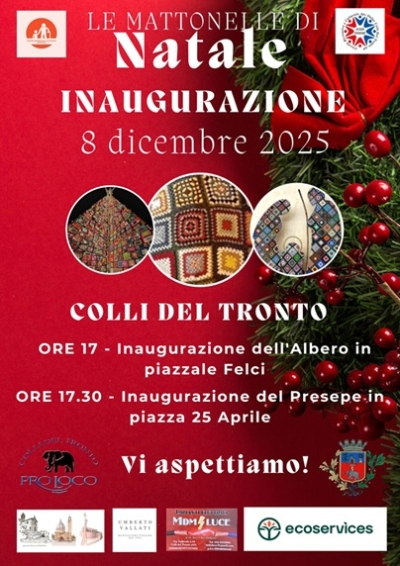 L’8 dicembre si accende l’albero all’uncinetto di Colli del Tronto