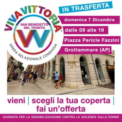 Viva Vittoria San Benedetto del Tronto arriva a Grottammare: la quarta tappa dell'opera relazionale condivisa contro la violenza sulle donne