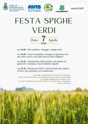 Una festa itinerante per le &ldquo;Spighe Verdi&rdquo;