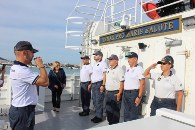 L’Onorevole Lucia Albano in visita a Nave De Grazia