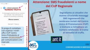 Nuova ondata di SMS fraudolenti