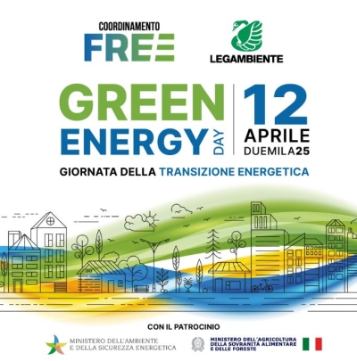 Seconda edizione del Green Energy Day organizzata dal Coordinamento FREE:  Sabato 12 aprile torna in Italia  la giornata nazionale dedicata alla transizione energetica