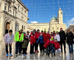 La Carica dei Babbi Natale sostiene Michelepertutti