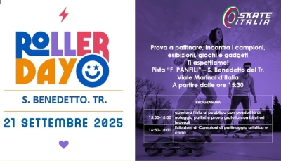 Roller Day - San Benedetto del Tronto: il 21 settembre alla  pista “F. Panfili” esibizioni e  prove gratuite con istruttori federali