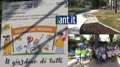 Inaugurato, al parco Cerboni di San Benedetto del Tronto, IL GIARDINO PER TUTTI